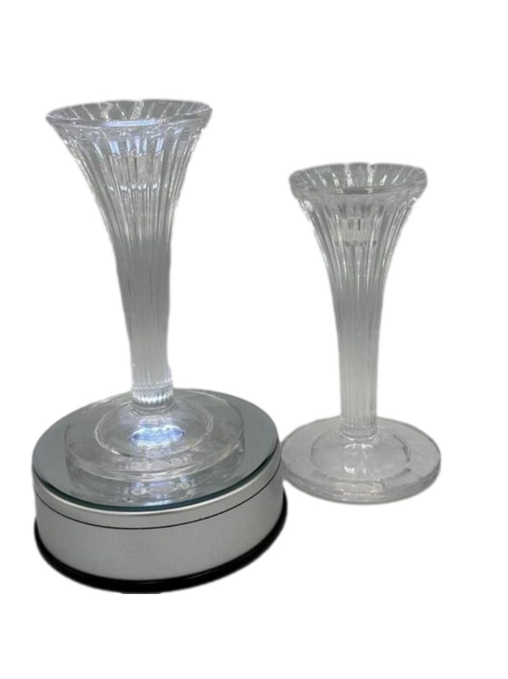 PAIR of WATERFORD MARQUIS CORINTH 6" CANDLESTICKS or CANDLE HOLDER